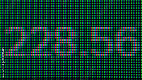 Macro Close-Up of Stock Price on LCD Trading Screen