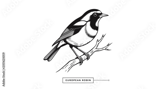 Schilderij op canvas Very beautiful black-and-white engraved vector illustration featuring a European