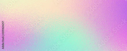 Obraz na plátne Iridescent gradient swatch with holographic foil and rainbow metal ombre effects