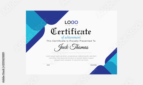 award certificate, professional certificate template vector, certificate art