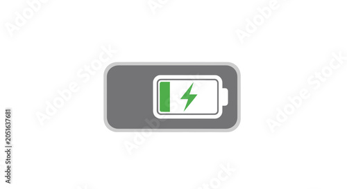Bild auf Leinwand Battery Charge Icon - Low Power Indicator