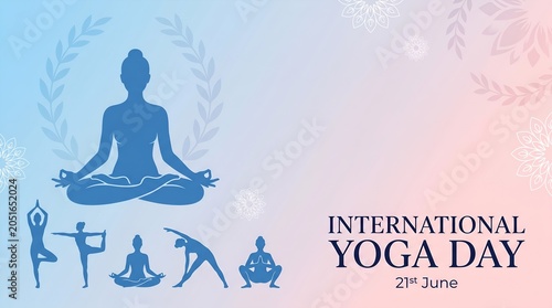 Minimalist International Yoga Day Wellness Banner
