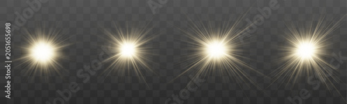 Photos Golden light beams cut through soft cloudy atmosphere