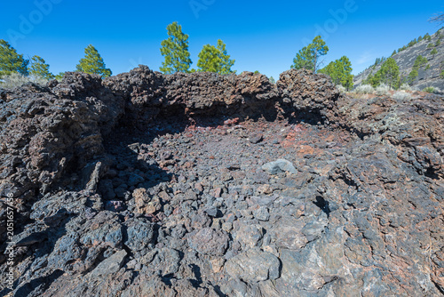 Photos Eroded Spatter Cone ina Volcanic Landscape