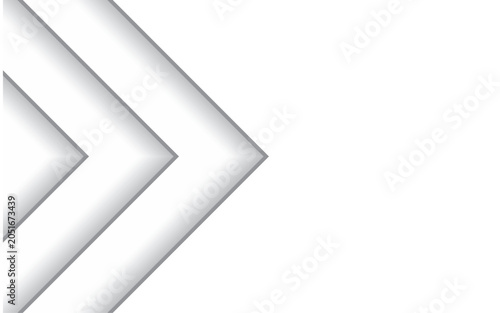 Modern abstract background featuring geometric arrow shapes with soft shadow effect and minimalist composition. Suitable for corporate presentation, banner, wallpaper, poster, template, etc.