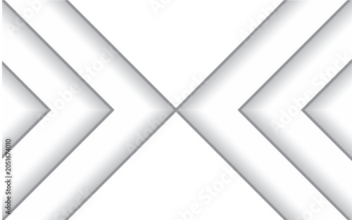 Modern abstract background featuring crossing arrow geometric elements with soft shadow effect and minimalist composition. Perfect for presentation, banner, wallpaper, corporate template, poster, etc.