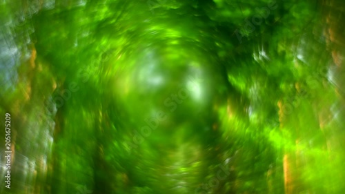 Abstract forest bokeh background with soft motion