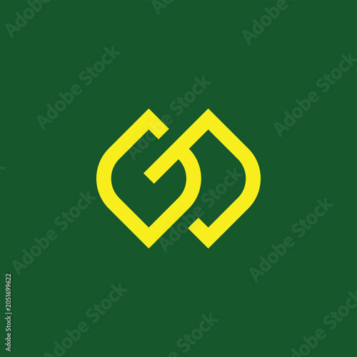 Letter G Leaves Logo