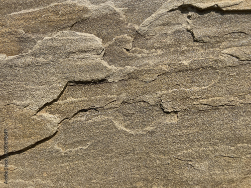 close up of layered sandstone rock with rough texture natural formation abstract stone background