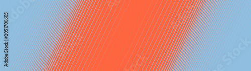 Bild auf Leinwand Abstract geometric brutalism striped background, Halftone gradient texture thick