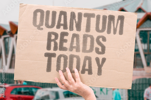 Bilde på lerret "Quantum reads today" Current interception future decryption