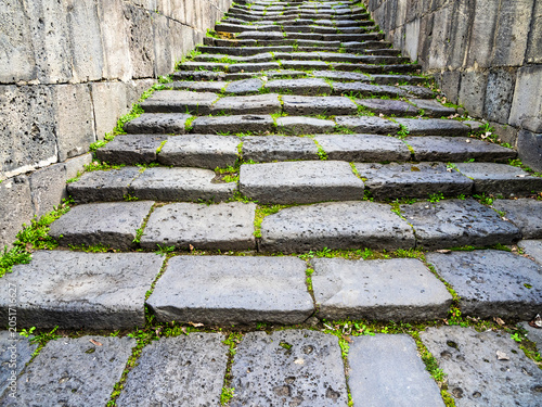 Tableau sur toile steps of Sanahin Bridge in Alaverdi town in Lori