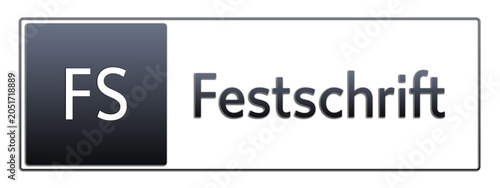 Bild auf Leinwand FS - Festschrift - Abkürzung aus deutschem Recht, Verwaltung