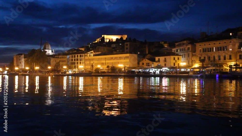 Evening view of Sibenik, Croatia