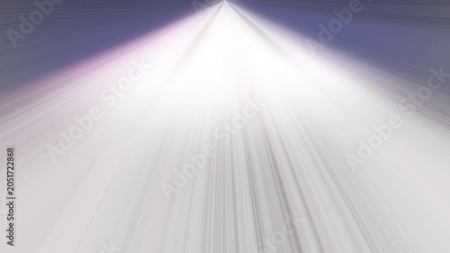 Bild auf Leinwand Bright volumetric spotlight rays shining down from top center on transparent bac
