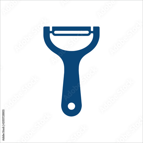 Vegetable Peeler and Kitchen Potato Slicer Vector Icon
