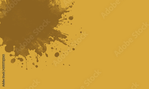 Modern Gold Paint Splatter Brush Abstract Background with Luxury Style