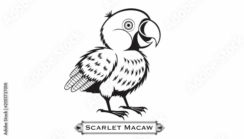 Foto Very beautiful black-and-white engraved vector illustration featuring a young Ma