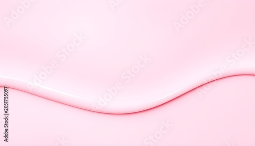 Pink Creamy Liquid Swirl Abstract Background Smooth Gentle Flowing Wave Pattern