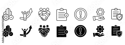 Employee icon set. vector illustration