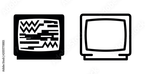 Bilde på lerret Snake Head Icon Set: Textured and Outline Serpent Detail
