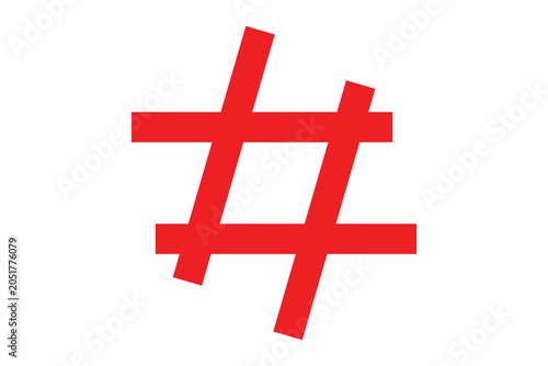 Hashtag icon, Hashtag Logo icon, abstract Hashtag icon.