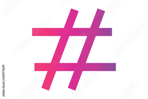 Hashtag icon, Hashtag Logo icon, abstract Hashtag icon.
