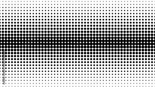 Konstfotografi Monochrome abstract halftone pattern featuring a geometric gradient of small bla