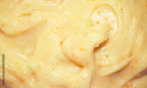 Billede på lærred Texture background , potatoes pure ,food textures