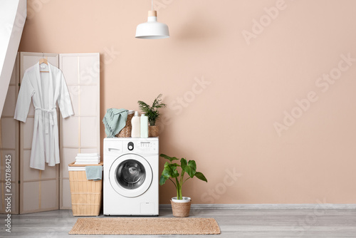 Interior of laundry room wi...