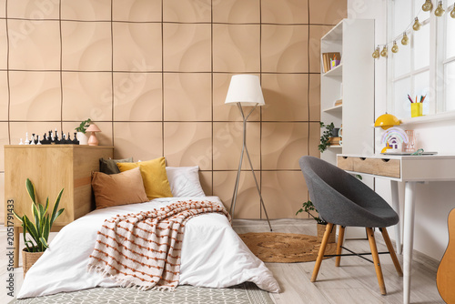 Interior of teenager's room...