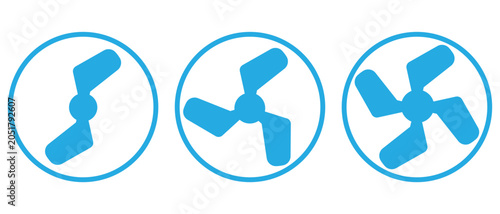Propeller Icon, Propeller speed Icon, Fan speed icon, propeller fan speed icon.