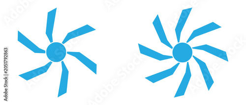 Propeller Icon, Propeller speed Icon, Fan speed icon, propeller fan speed icon.