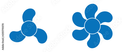 Propeller Icon, Propeller speed Icon, Fan speed icon, propeller fan speed icon.
