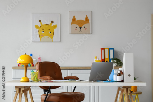 Pediatrician's workplace wi...