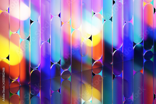 Abstract 3D colorful glass texture background