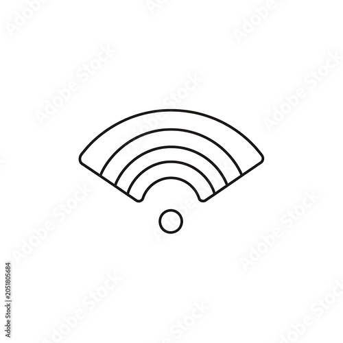 Minimalist black and white spiral icon symbol.