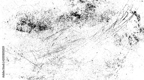 Dirty or dust film grain speck grit grunge overlay on white background grain  grain dot white paper noise texture with distress effect vector illustration pattern background.