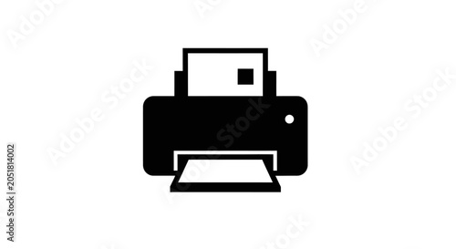 Bild auf Leinwand Printer Icon, Office Equipment, Document Output, Digital Printing Symbol