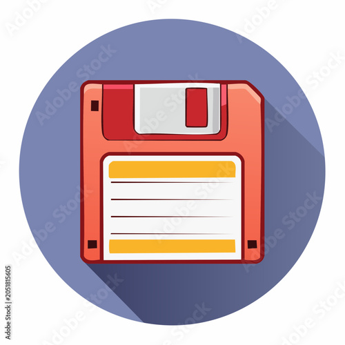 Retro Floppy Disk Icon