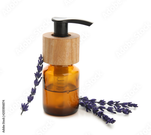 Bottle of lavender essentia...