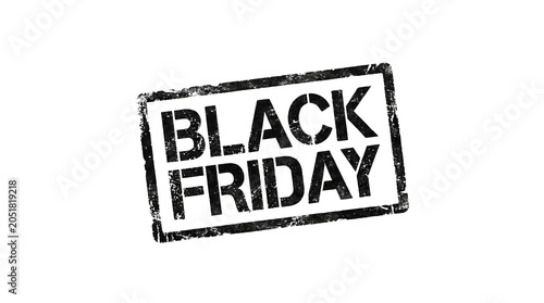 Black Friday Stamp - A Grunge Style Seal of Approval for the Biggest Shopping Event of the Year