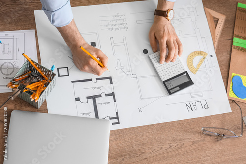 Male construction engineer ...