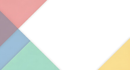 An abstract colorful paper background featuring a blank square frame design and a curled page corner with empty space for your business message vector illustration
