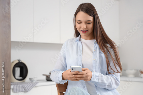 Beautiful young woman with ...