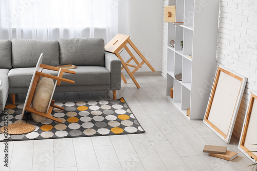 Interior of living room wit...
