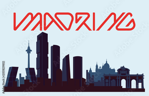 city art design vector font template