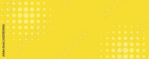 Quadro su tela Fluid yellow gradient shapes composition