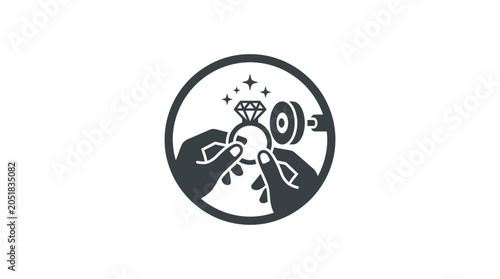 Foto Black and white king chess piece.
