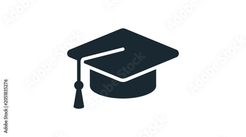 Tableau sur toile Graduation Cap Icon Symbol Education.